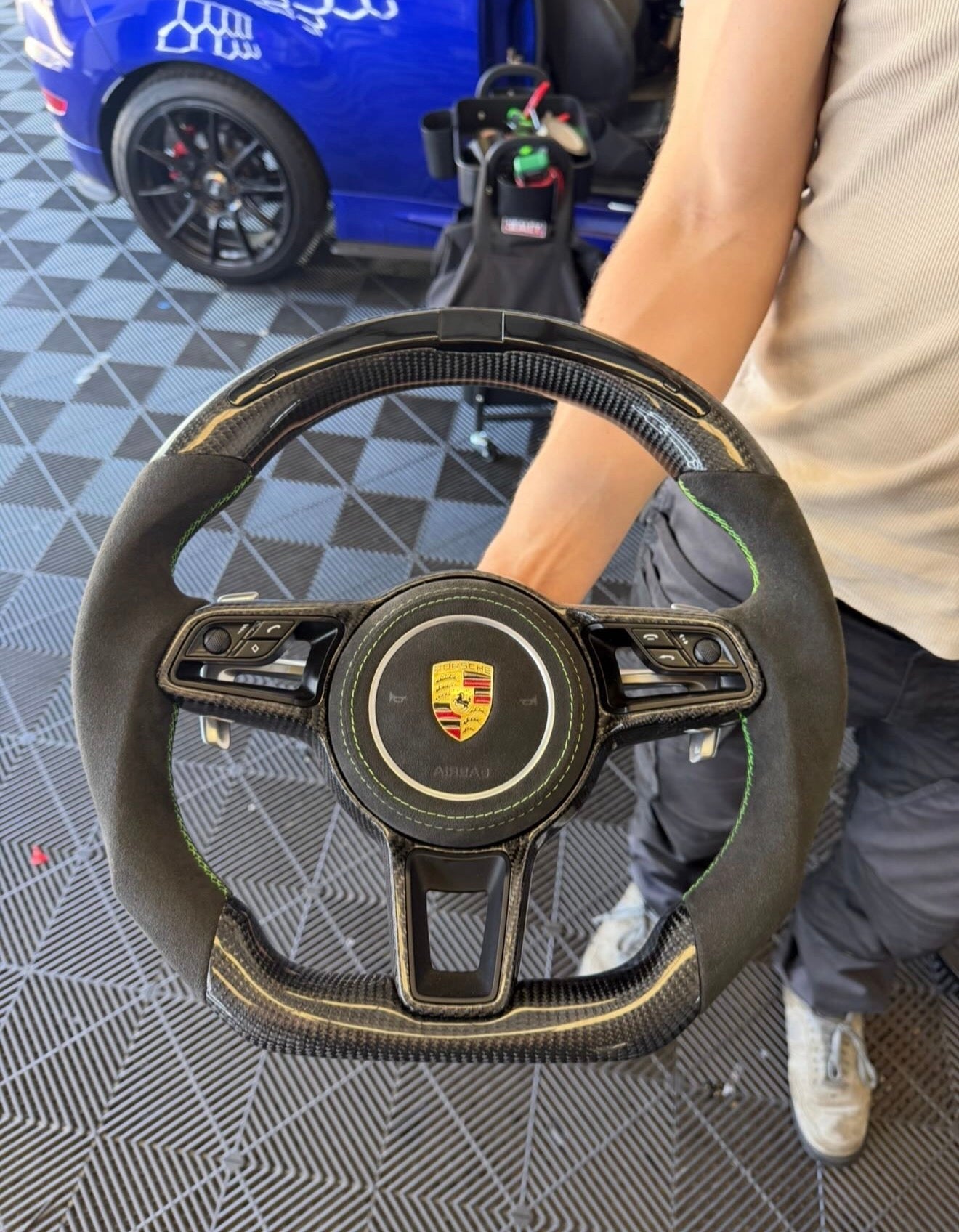 Porsche Carbon Fibre Steering Wheel