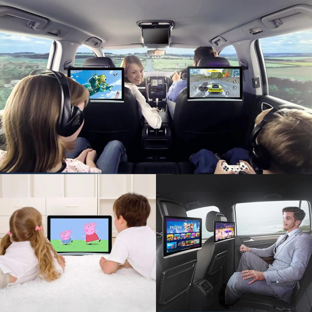 Headrest 13.3inch Android 12 4+64GB Screen 4K Car Monitor Multifunction Tablet Touch Screen Display