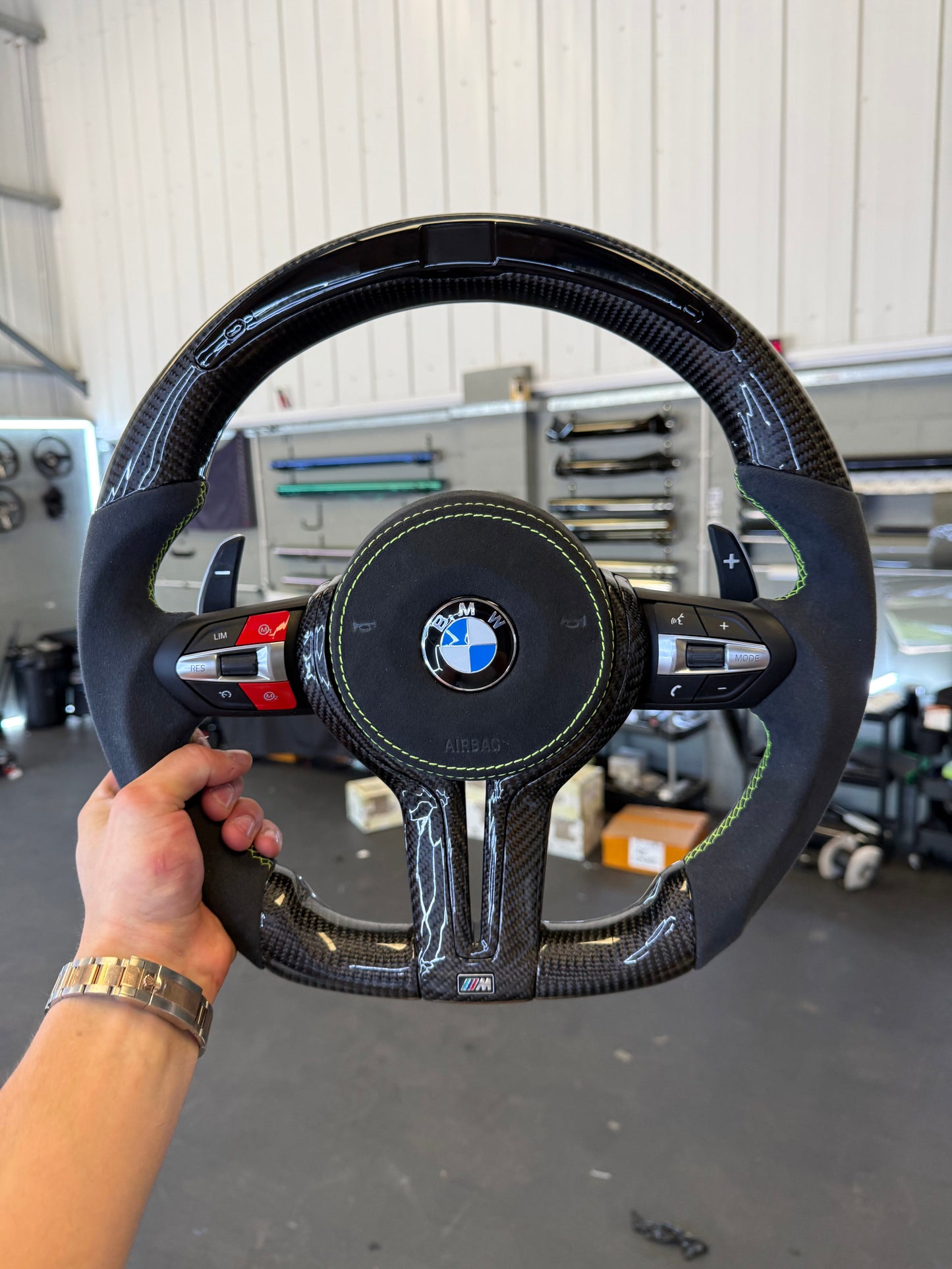 Custom BMW F-Series Carbon Fibre Steering Wheel