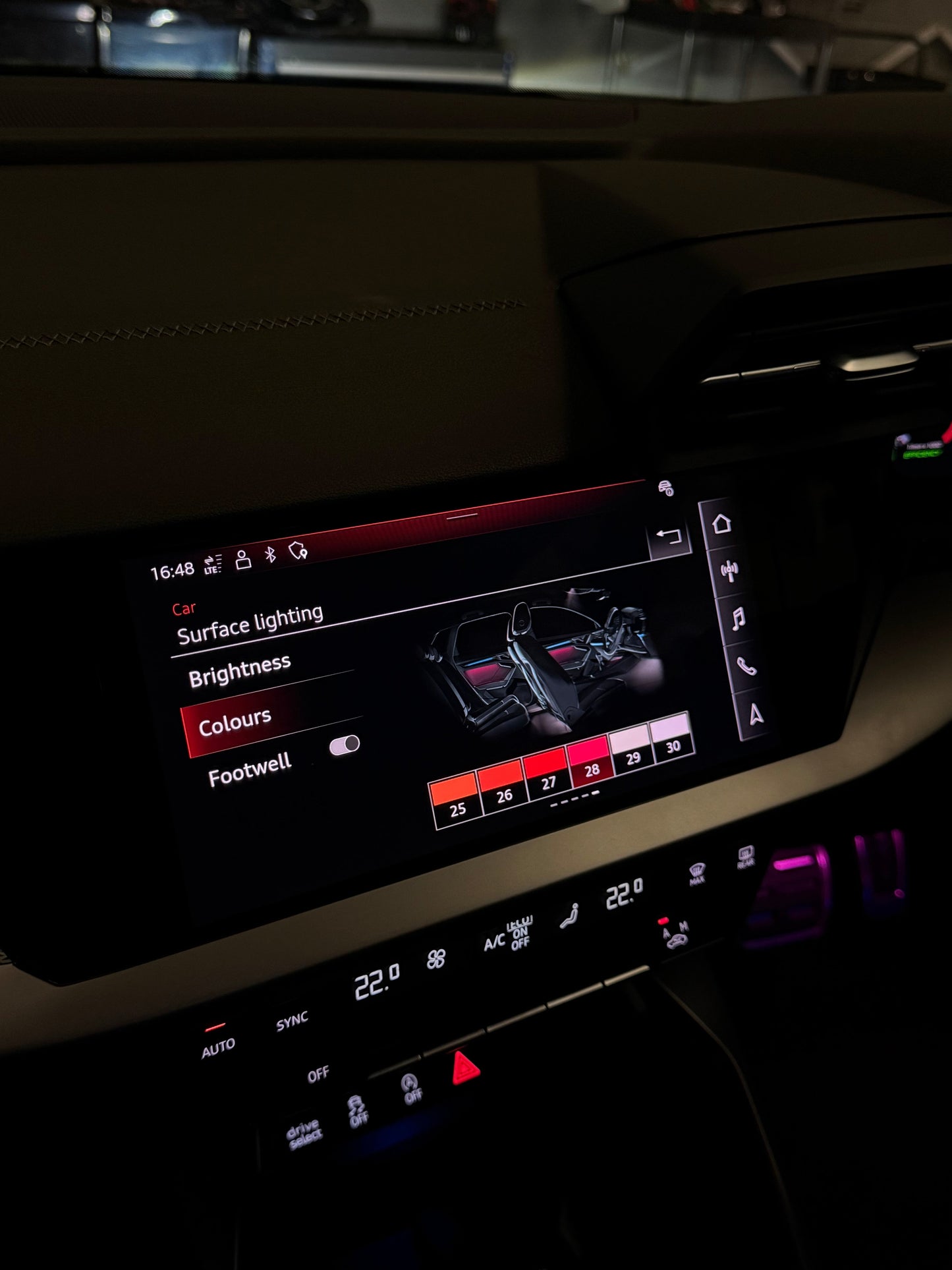 Audi A3 8Y OEM Ambient lights (2020-2025)