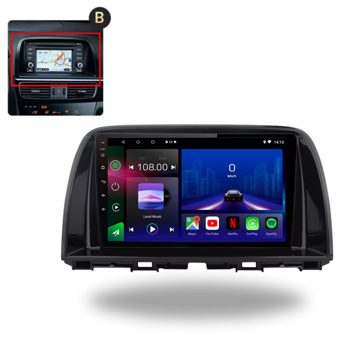 Mazda CX-5 2012-2017 Android 15 Car Stereo Head Unit | CarPlay & Android Auto