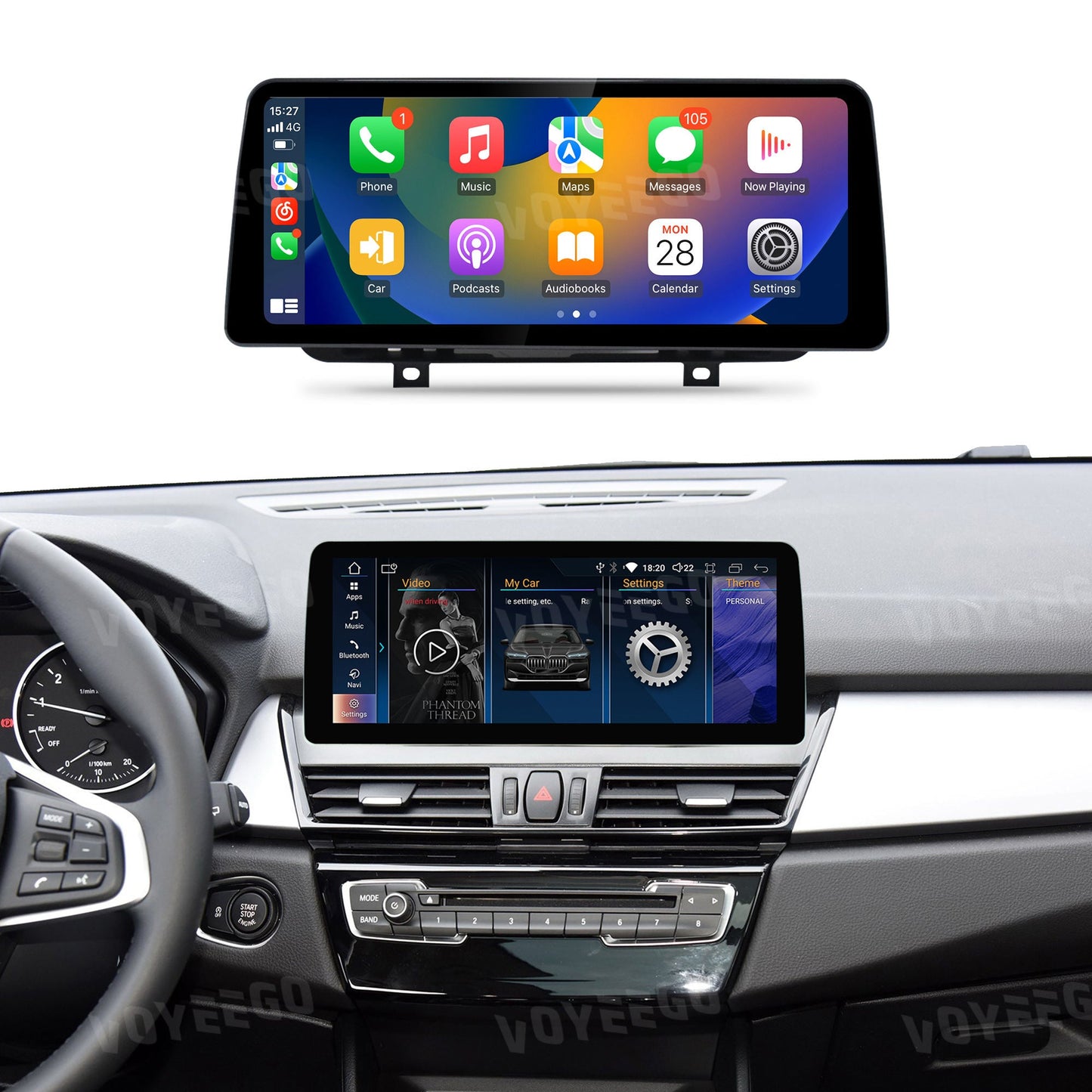 BMW 2 Series Tourer EVO Android Apple CarPlay & Android Auto Screen (F45/F46)