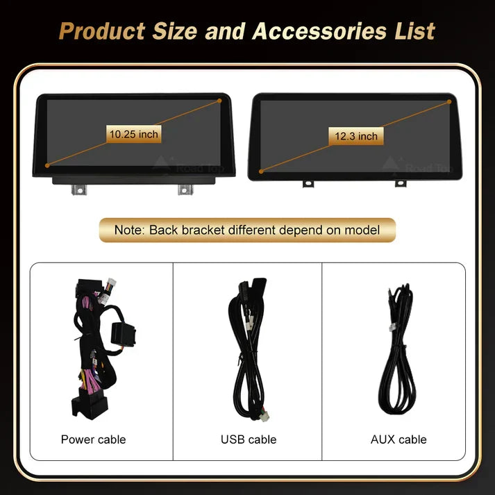 BMW 3 & 4 Series Linux Apple CarPlay & Android Auto Screen (F30-F36)