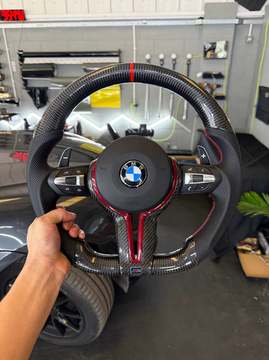 Custom BMW F-Series Carbon Fibre Steering Wheel