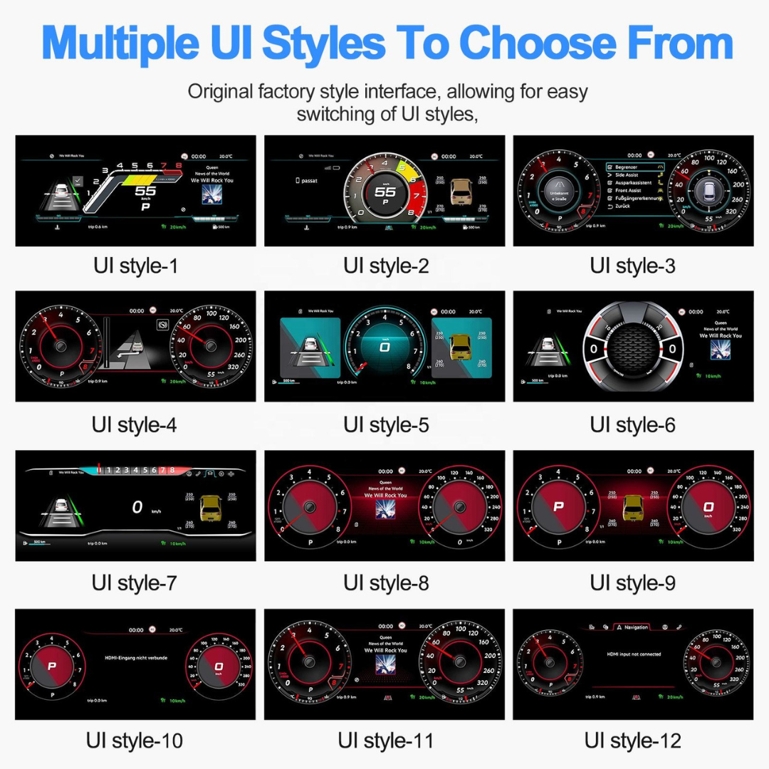 Seat Leon 2013-2018 Digital Instrument Cluster – Linux System LCD Dashboard