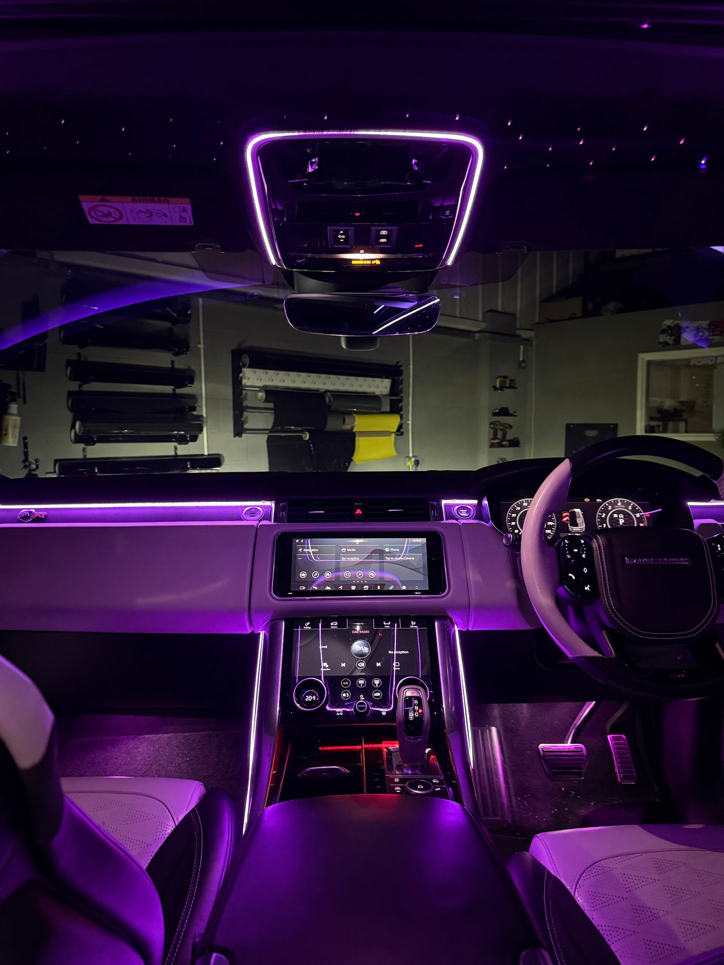 256-Colour RGB Car Ambient Lighting Kit – Universal LED Interior Acrylic Strip Lights with App Control, Music Sync & Hidden Symphony Atmosphere System