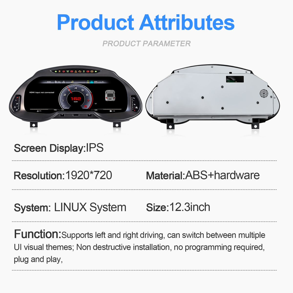 Audi Q5 2009-2016 Digital Instrument Cluster – Linux System LCD Dashboard