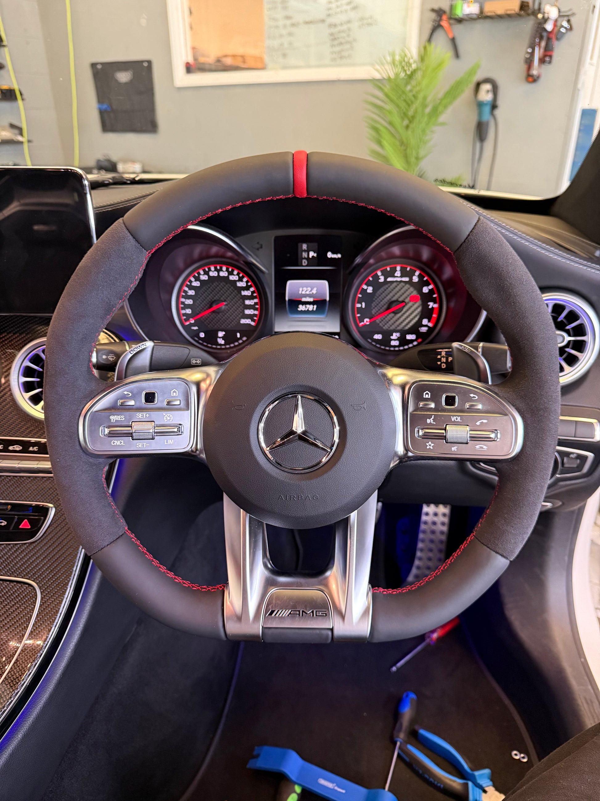 Mercedes Leather Facelift Steering Wheel
