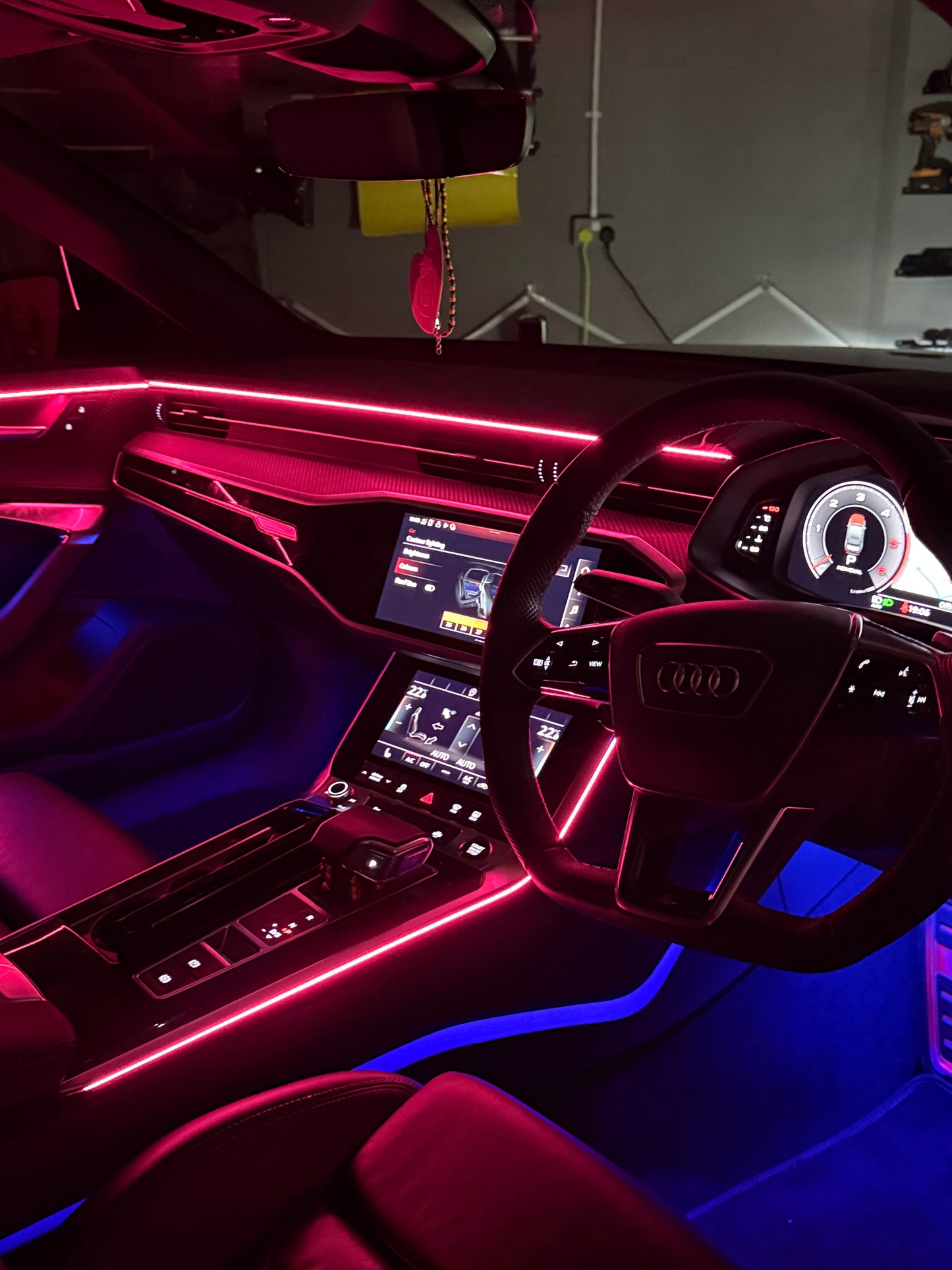 256-Colour RGB Car Ambient Lighting Kit – Universal LED Interior Acrylic Strip Lights with App Control, Music Sync & Hidden Symphony Atmosphere System