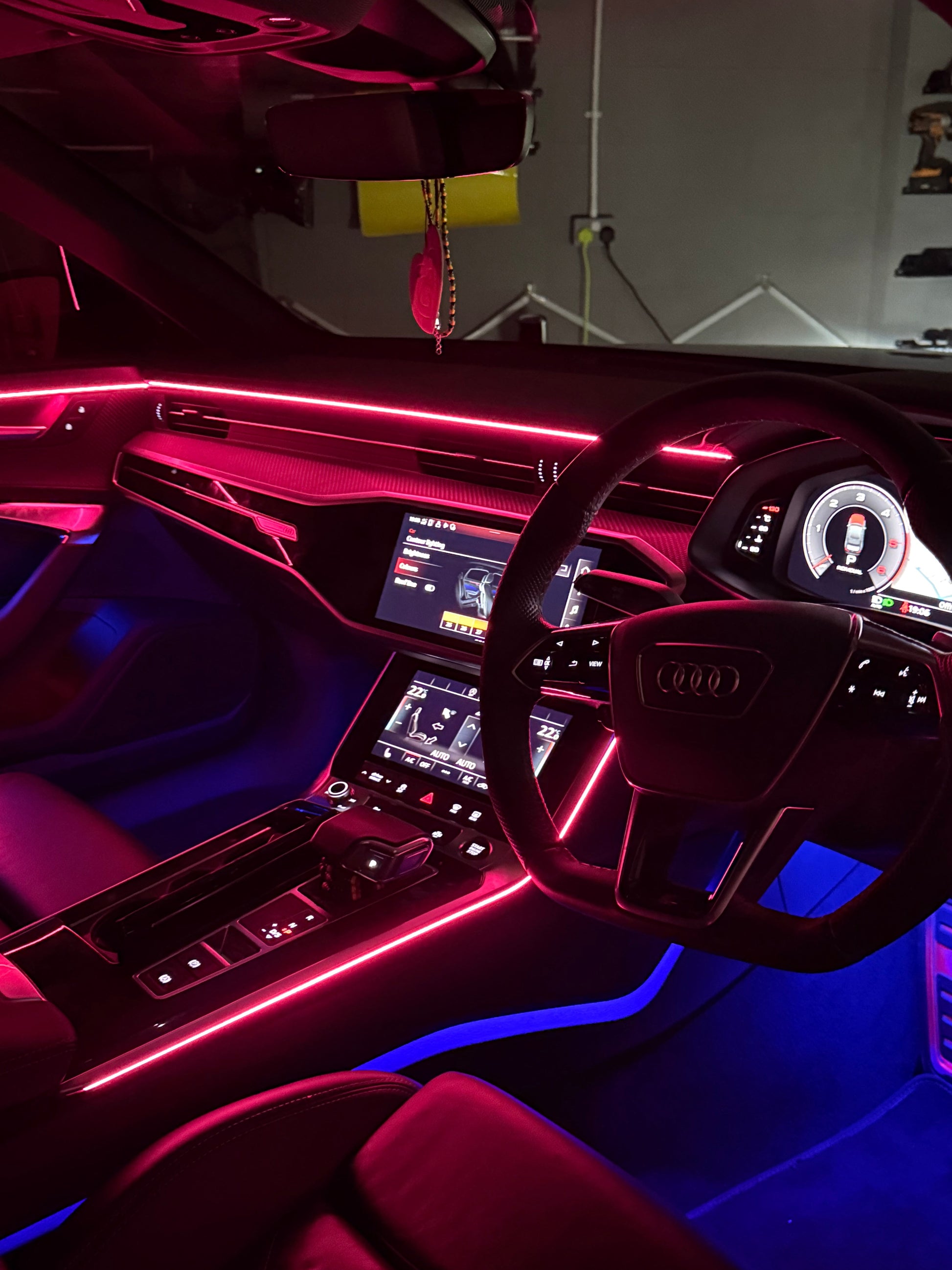 256-Colour RGB Car Ambient Lighting Kit – Universal LED Interior Acrylic Strip Lights with App Control, Music Sync & Hidden Symphony Atmosphere System