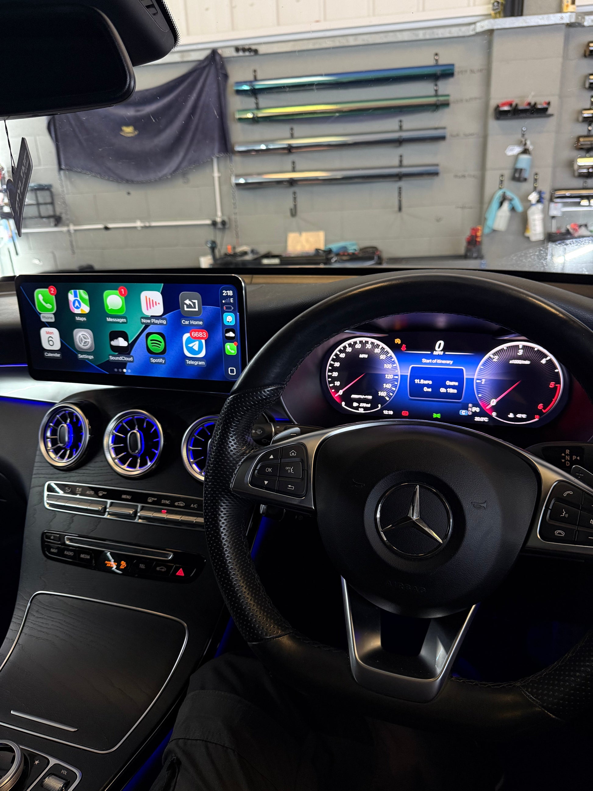 MERCEDES CLA VIRTUAL DASHBOARD 2013 - 2015
