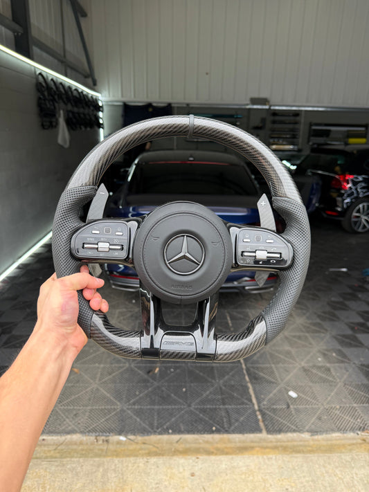 Mercedes Carbon Fibre Steering Wheel