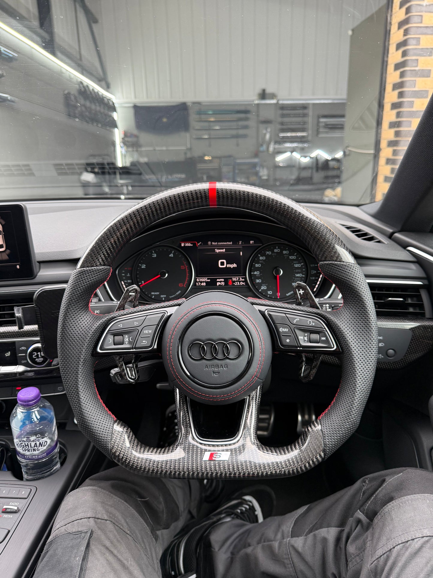 Audi Facelift Carbon Fibre Steering Wheel Upgrade (Customise)