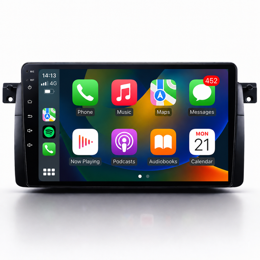 BMW 3 Series E46 Android 15 Apple CarPlay & Android Auto Head Unit (1997-2006)