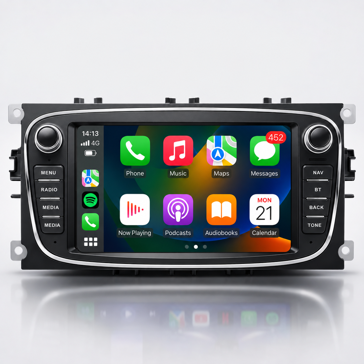 Ford Mondeo Galaxy S-Max Focus Android 14 Apple CarPlay & Android Auto Head Unit (2007-2011)