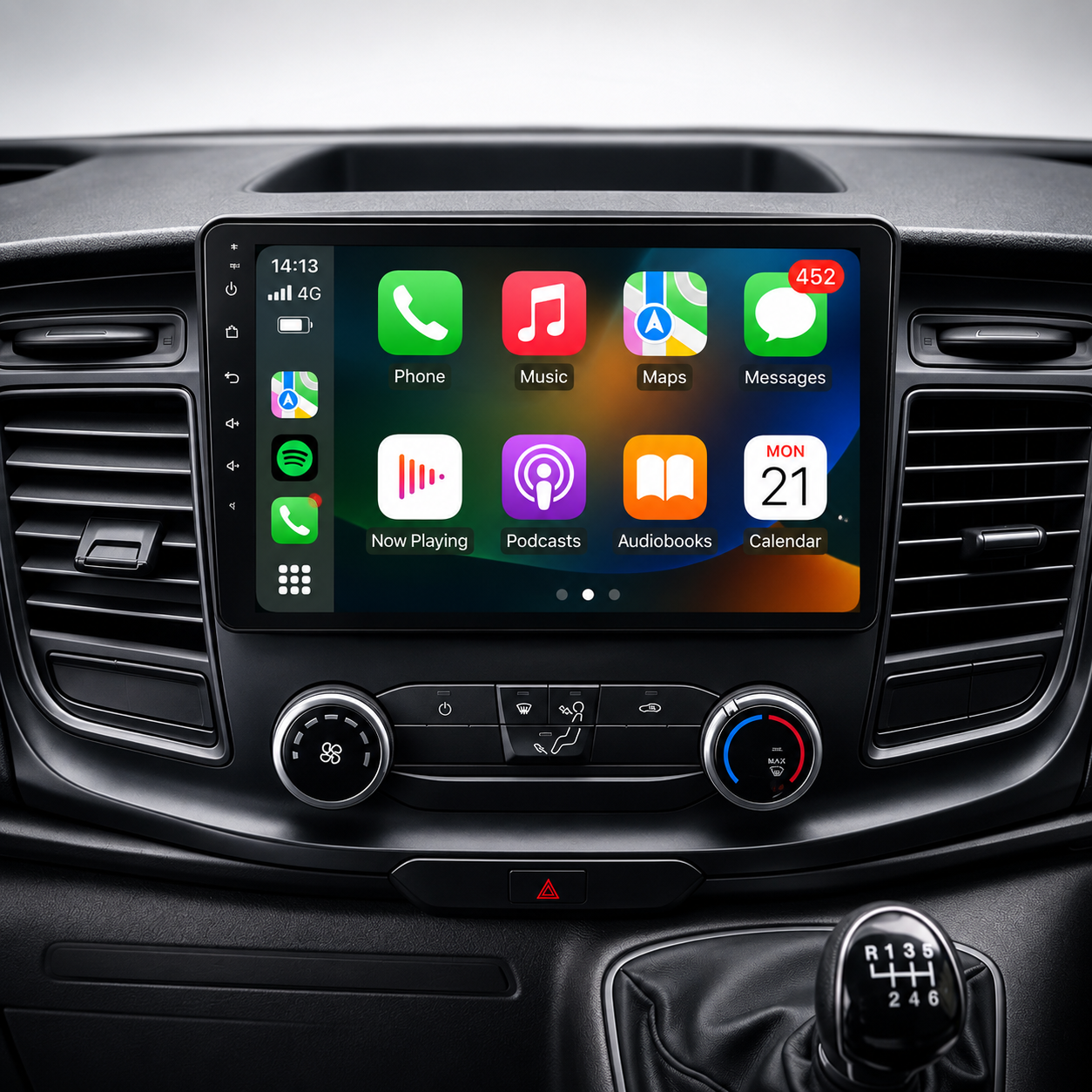Ford Transit Custom Tourneo 350 Android 15 Apple CarPlay & Android Auto Head Unit (2018-2024)