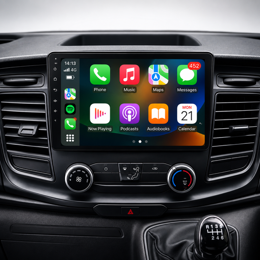 Ford Transit Custom Tourneo 350 Android 15 Apple CarPlay & Android Auto Head Unit (2018-2024)
