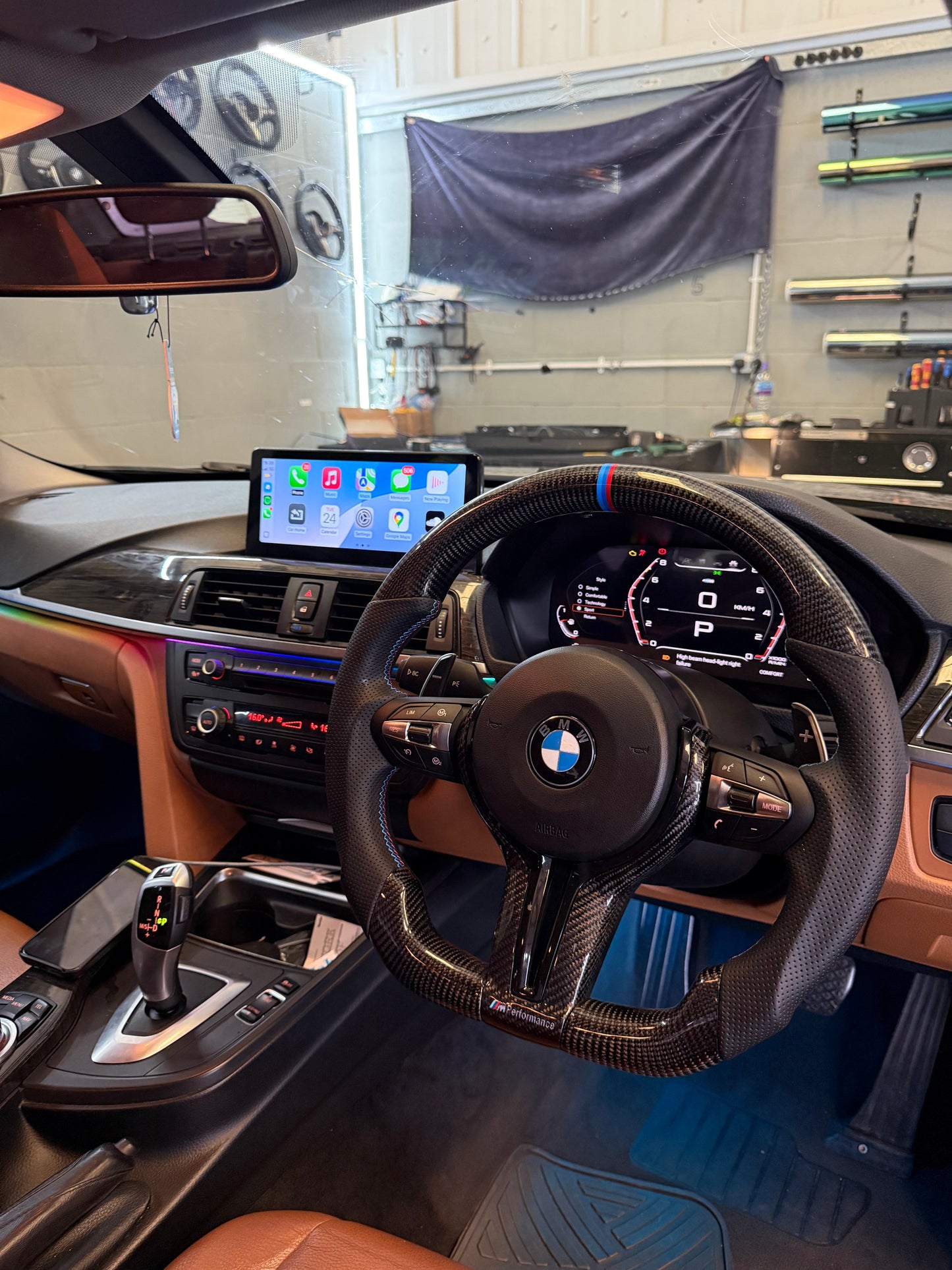 Custom BMW F-Series Carbon Fibre Steering Wheel