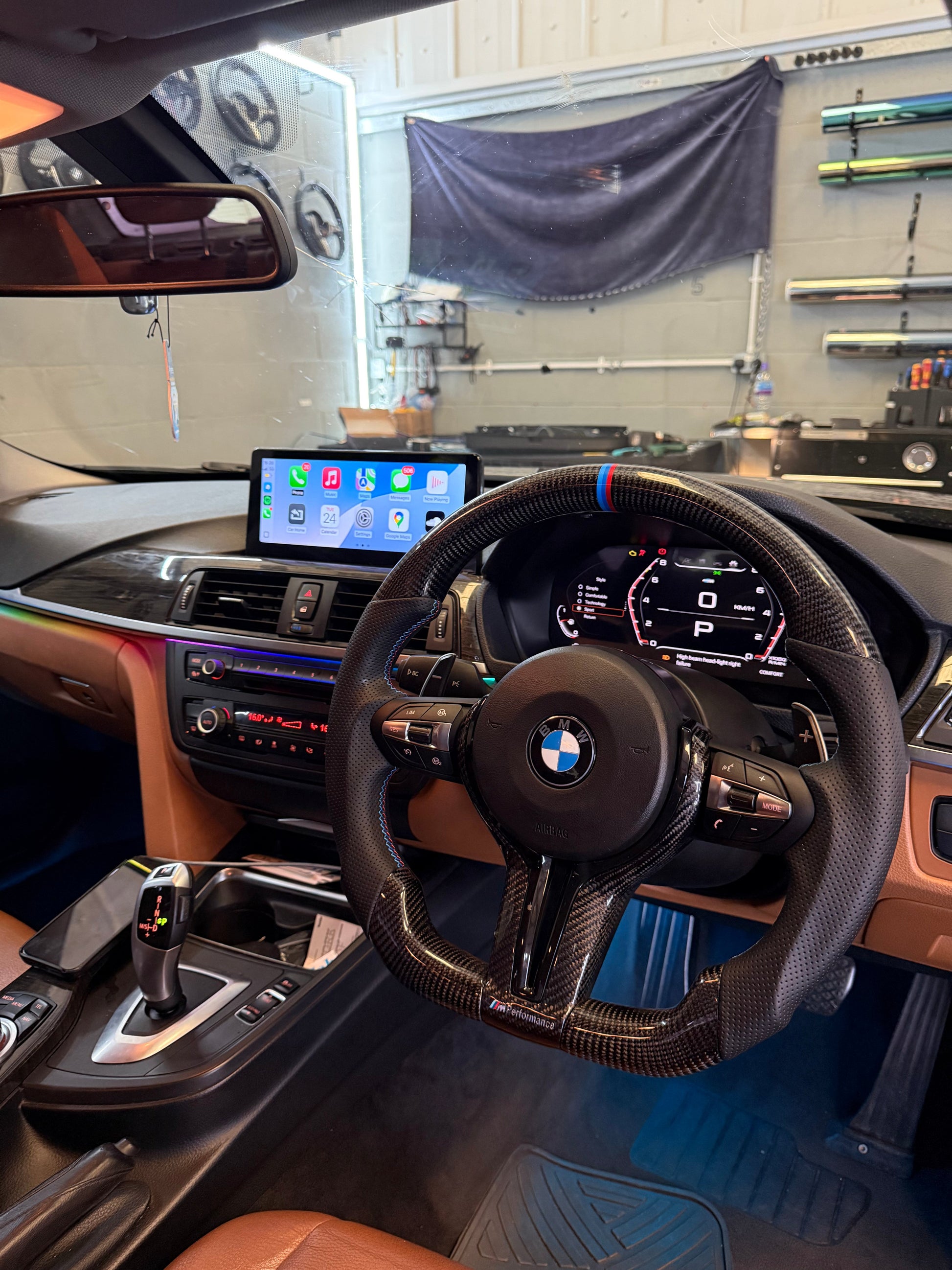 Custom BMW F-Series Carbon Fibre Steering Wheel