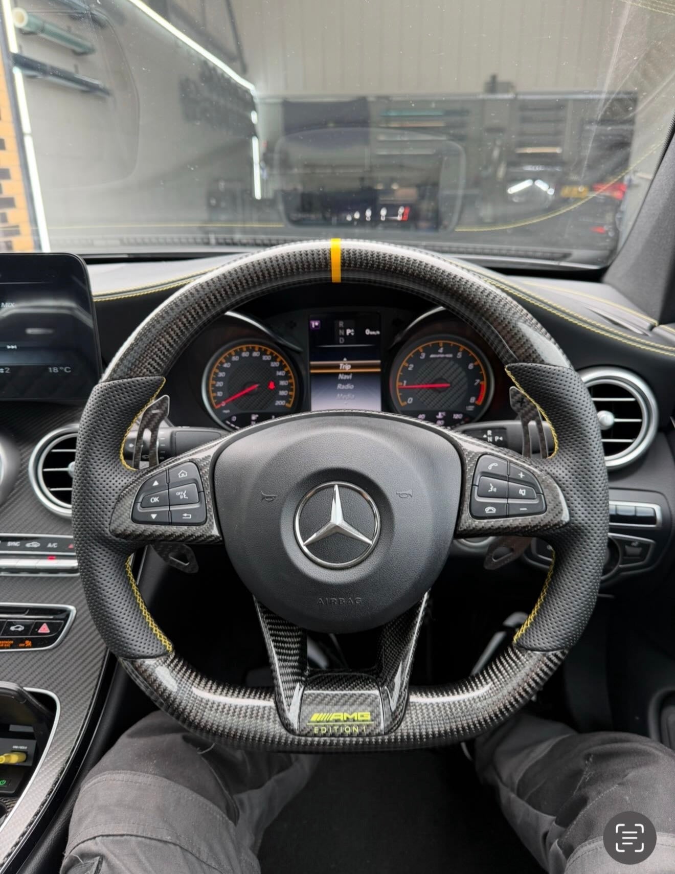 Mercedes Benz Pre-Facelift Custom Carbon Fibre Steering Wheel W176 W205 W204 W212 C217 C63