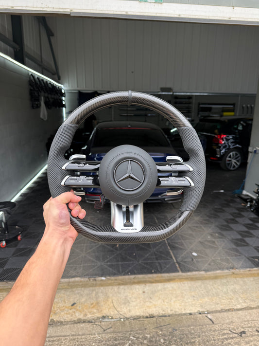 Mercedes Carbon Fibre Steering Wheel (Face Lift)