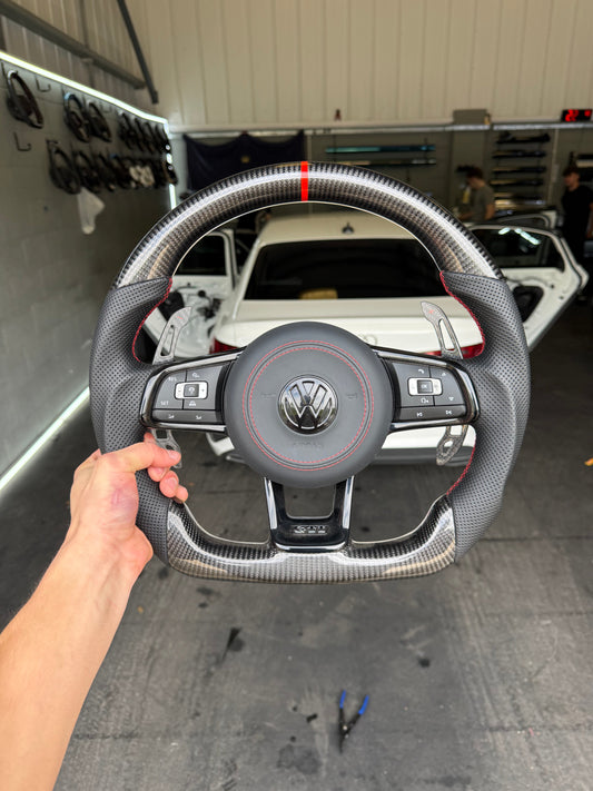 Volkswagen Polo MK5 6R Carbon Fibre Steering Wheel 2009 - 2014