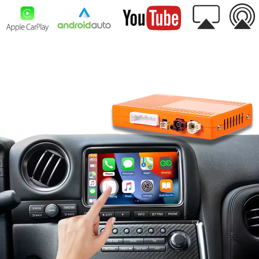 For Nissan GT-R Wireless Apple CarPlay Retrofit Android Auto 2009-2016