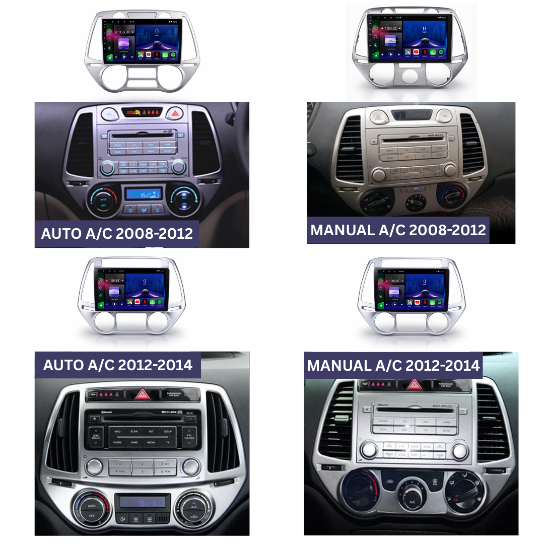 Hyundai i20 2008-2014 Android 15 Car Stereo Head Unit | CarPlay & Android Auto