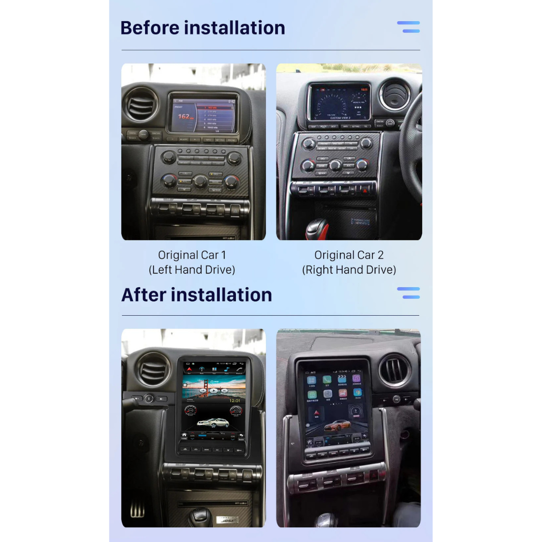 Nissan GT-R GTR 2007-2018 Android 15 Car Stereo Head Unit | CarPlay Android Auto