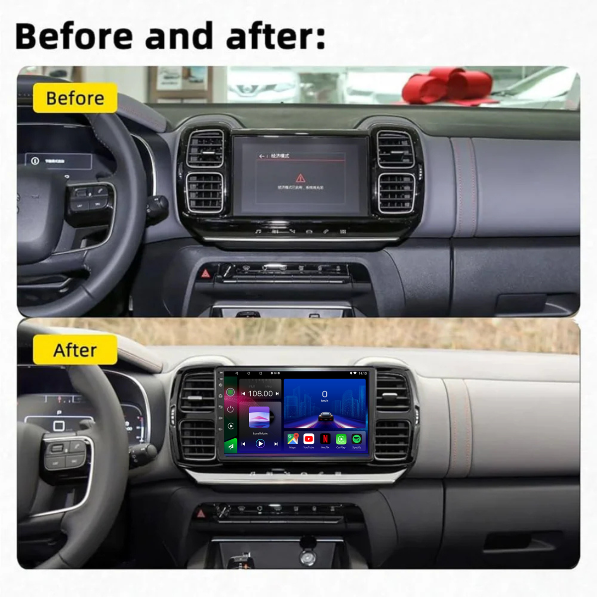 Citroen C5 Aircross 2017-Present Android 15 Car Stereo Head Unit | CarPlay & Android Auto