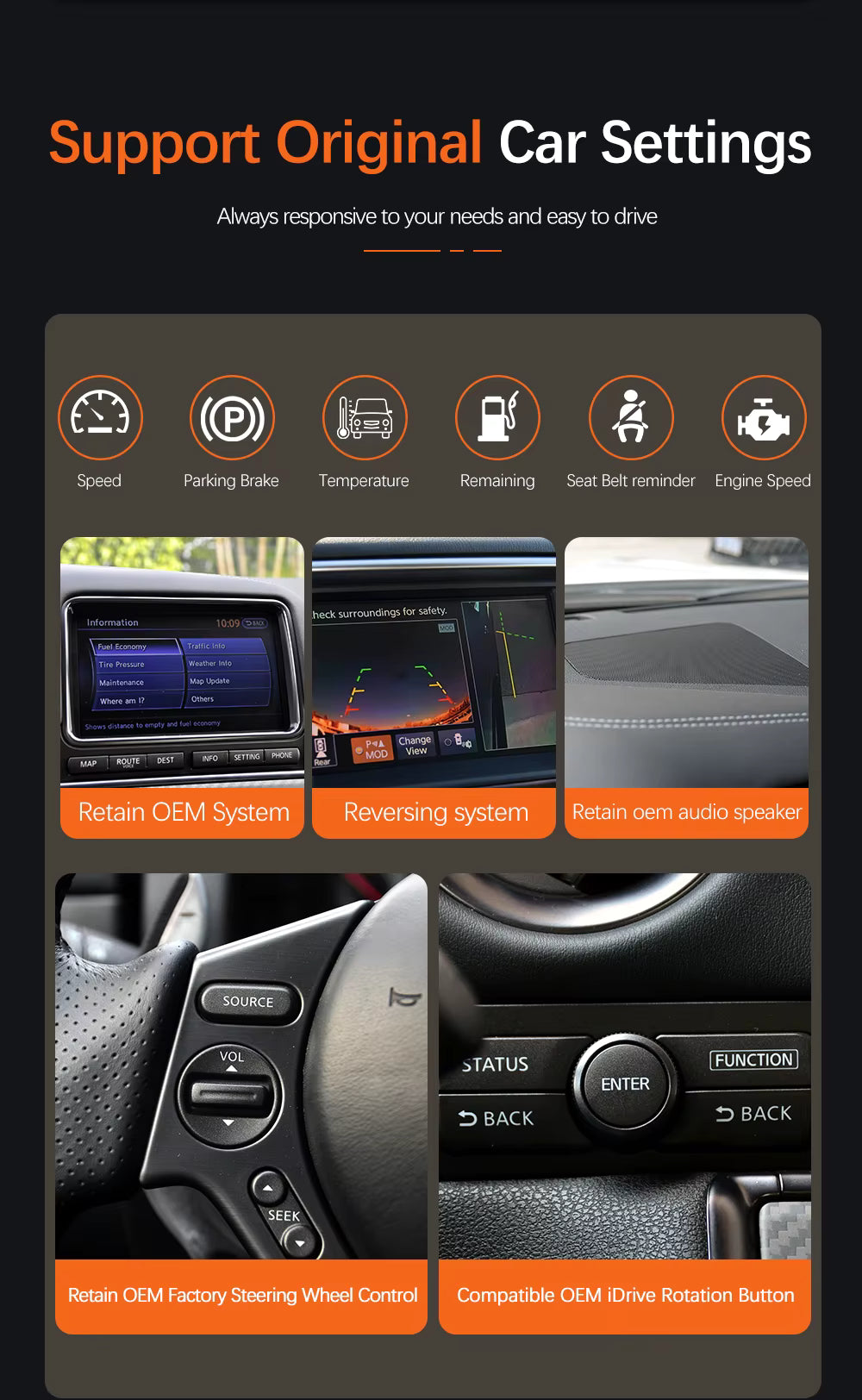 For Nissan GT-R Wireless Apple CarPlay Retrofit Android Auto 2009-2016
