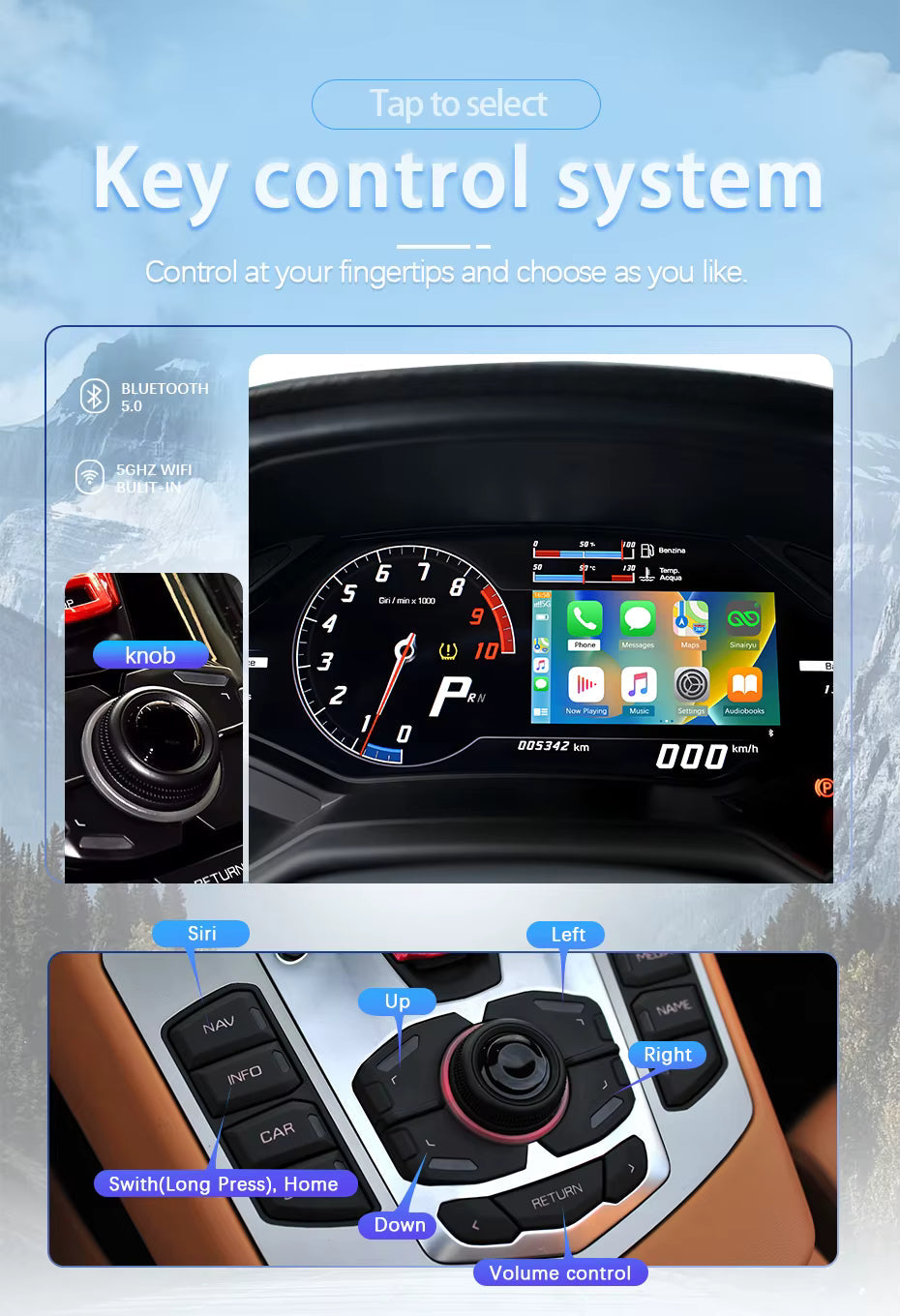 For Lamborghini Wireless Apple CarPlay Retrofit Android Auto Aventador Huracan