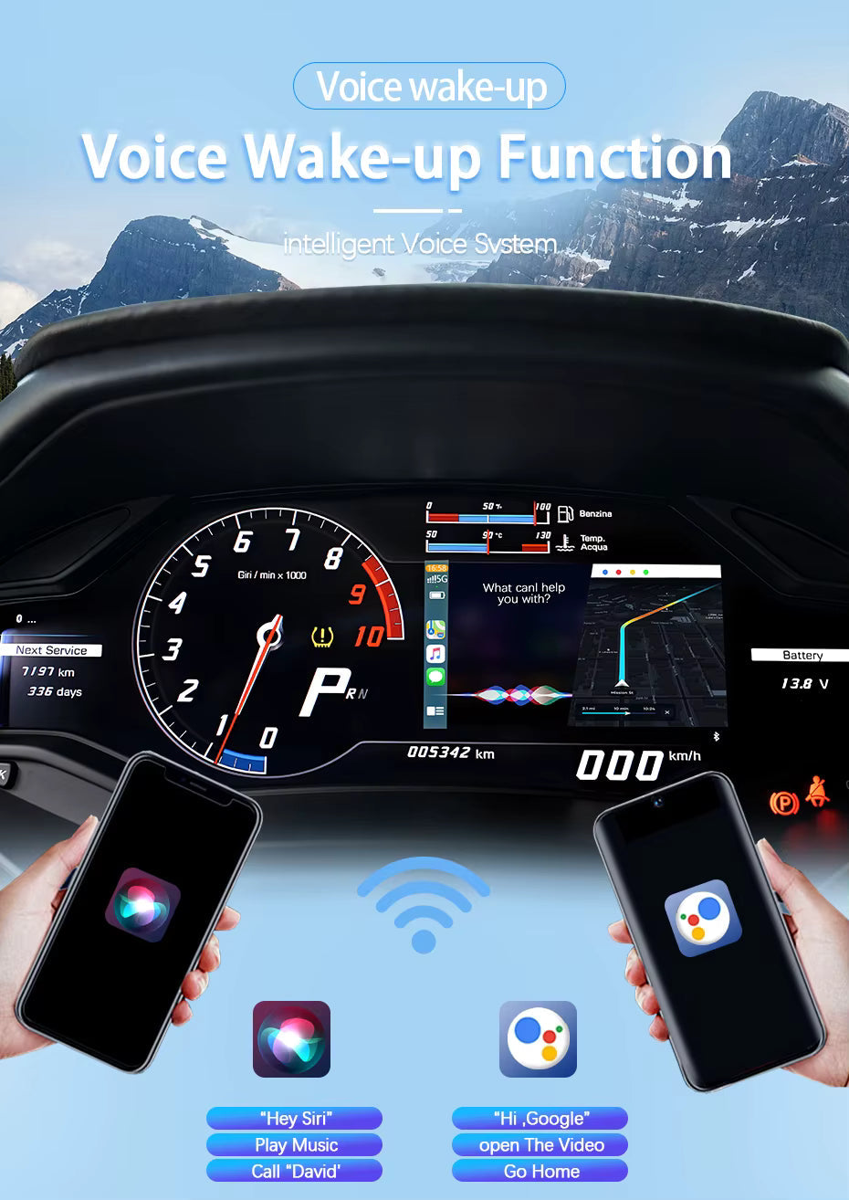 For Lamborghini Wireless Apple CarPlay Retrofit Android Auto Aventador Huracan