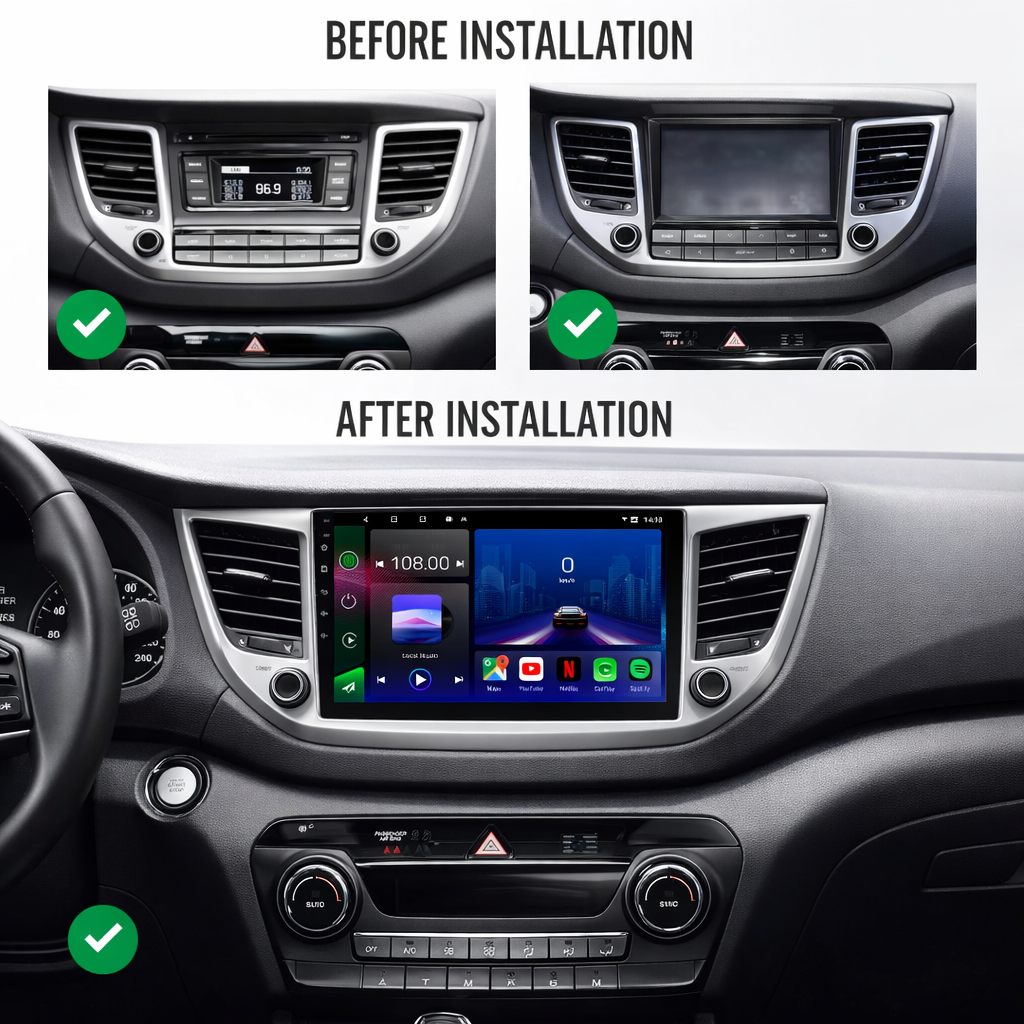 Hyundai ix35 Tucson  2015-2018 Android 15 Car Stereo Head Unit | CarPlay & Android Auto