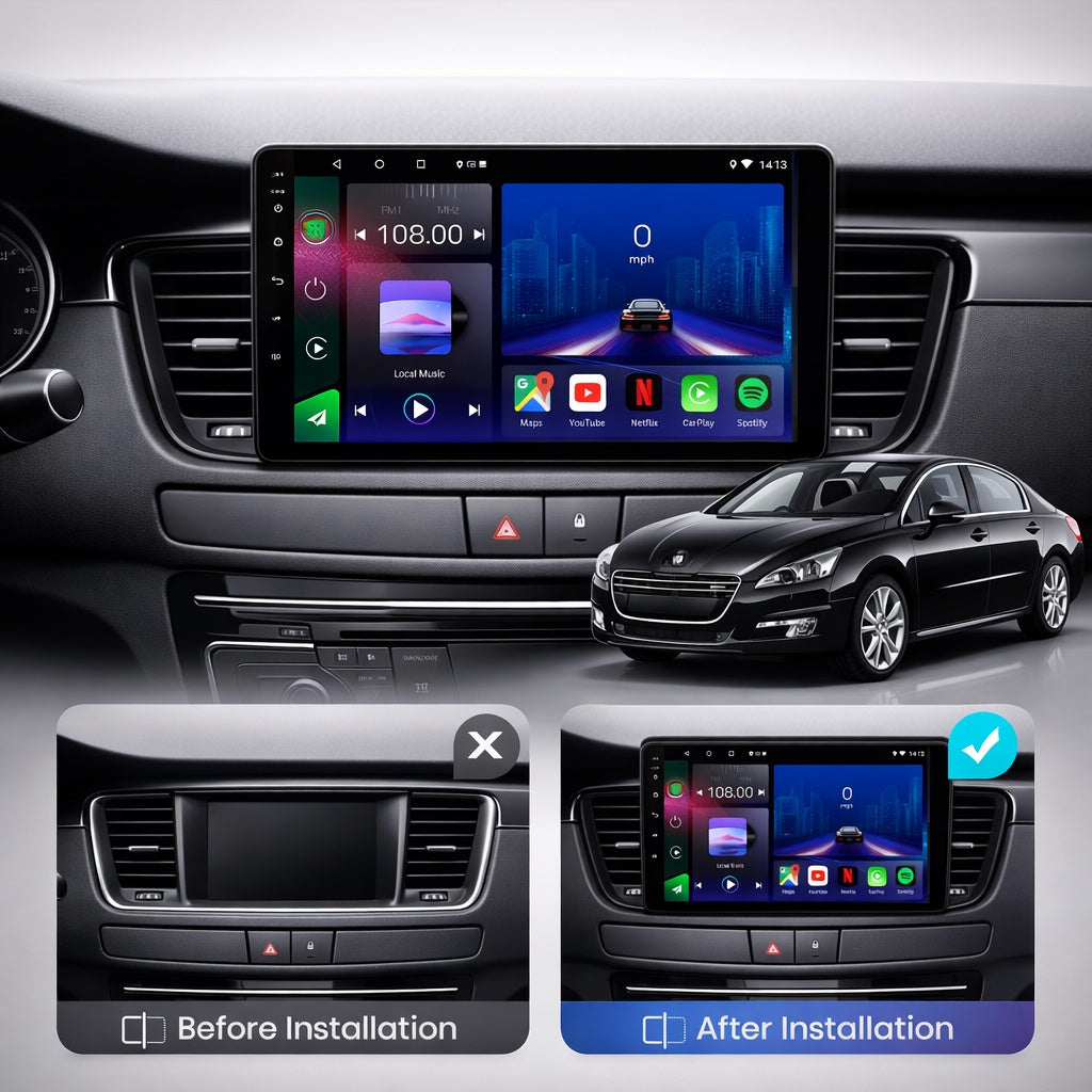 Peugeot 508 & 508SW 2011-2018 Android 15 Car Stereo Head Unit | CarPlay Android Auto