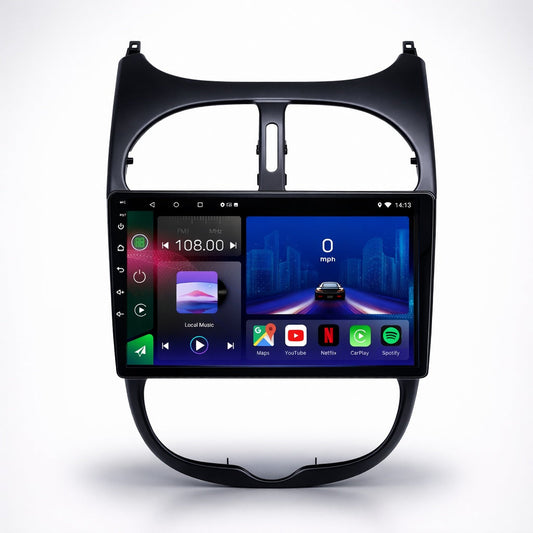 Peugeot 206 & 206 CC 1998-2010 Android 15 Car Stereo Head Unit | CarPlay Android Auto