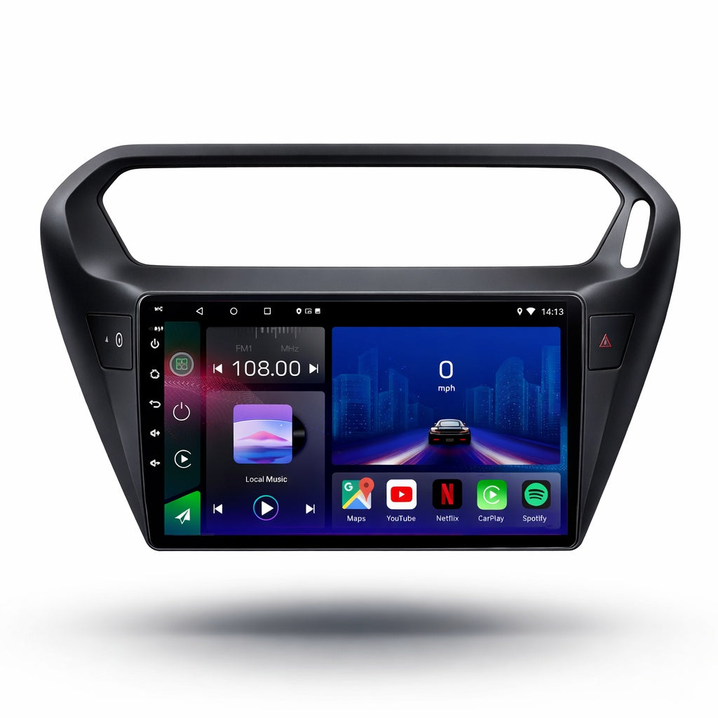 Citroen C-Elysee Peugeot 301 2014-2018 Android 15 Car Stereo Head Unit | CarPlay & Android Auto