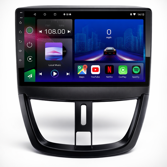 Peugeot 207 & 207 CC 2006-2014 Android 15 Car Stereo Head Unit | CarPlay Android Auto
