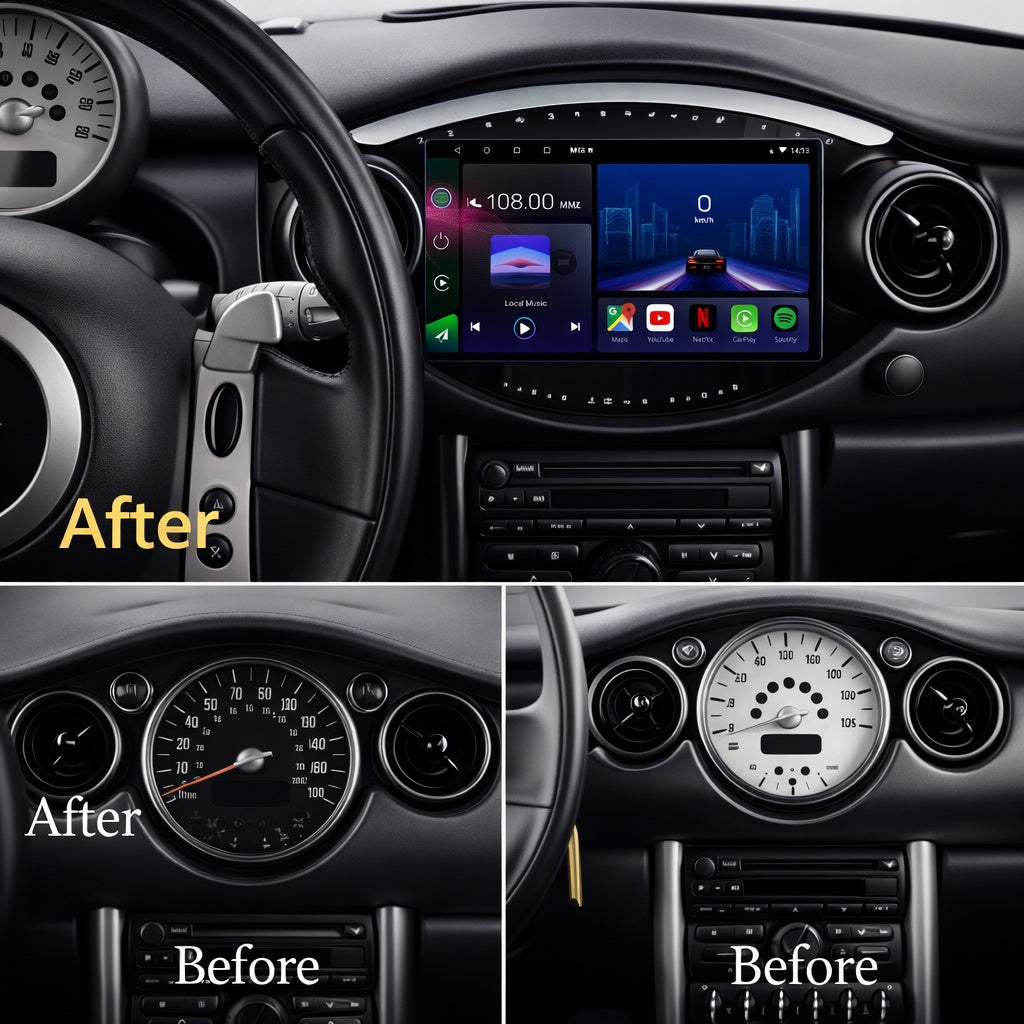 Mini Convertible Cooper Hatch 2002-2008 Android 15 Car Stereo Head Unit | CarPlay & Android Auto