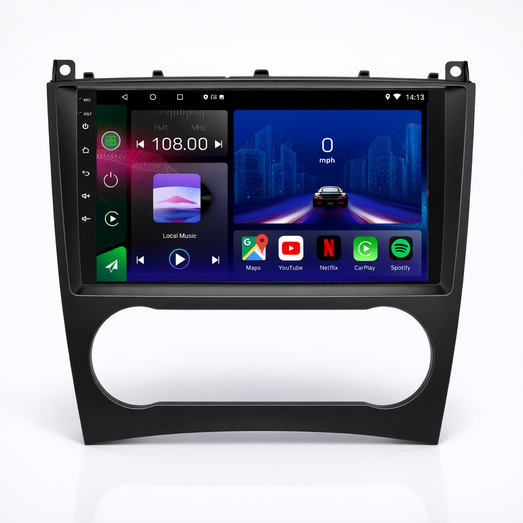 Mercedes C Class G CLC CLK W203 W209 W463 2005-2009 Android 15 Car Stereo Head Unit | CarPlay & Android Auto