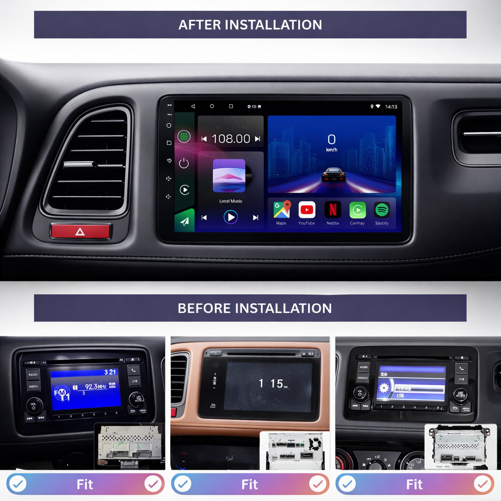 Honda HR-V RHD 2014-2020 Android 15 Car Stereo Head Unit | CarPlay & Android Auto
