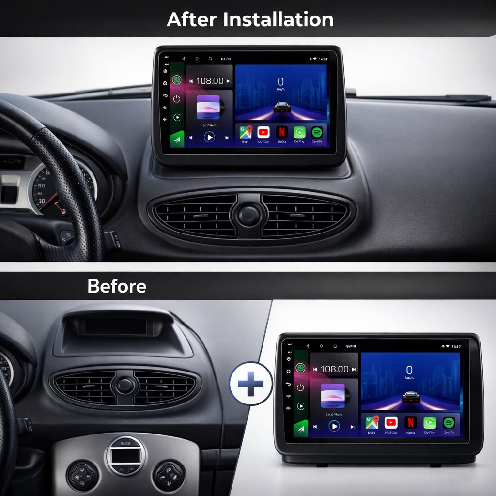 Renault Clio 3 2005-2014 Android 15 Car Stereo Head Unit | CarPlay Android Auto
