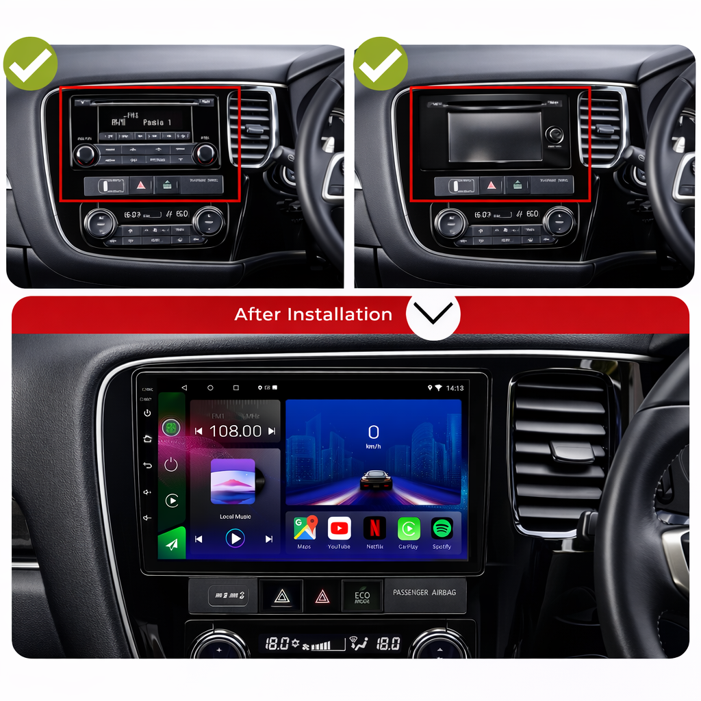 Mitsubishi Outlander / PHEV 2012-2021 Android 15 Car Stereo Head Unit | CarPlay Android Auto