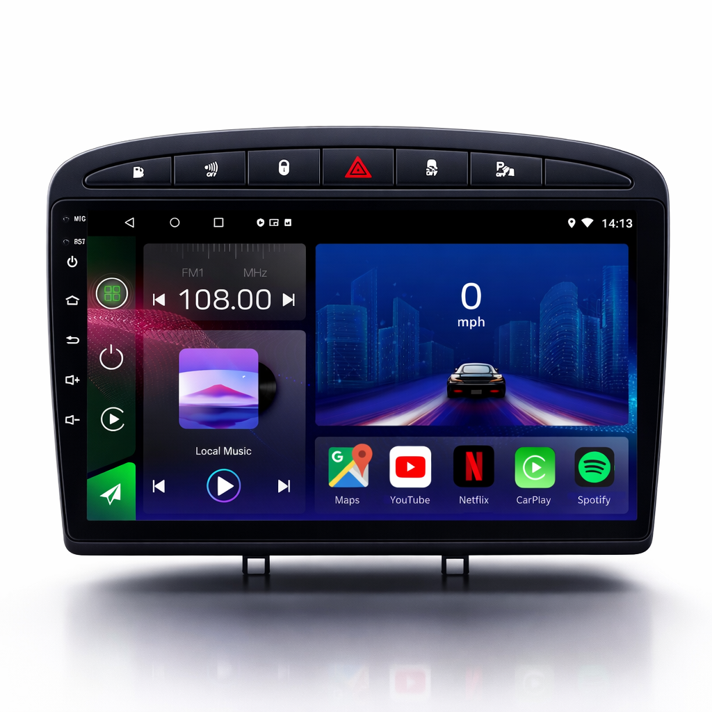 Peugeot 308 308SW & RCZ Android 15 Car Stereo Head Unit | CarPlay Android Auto