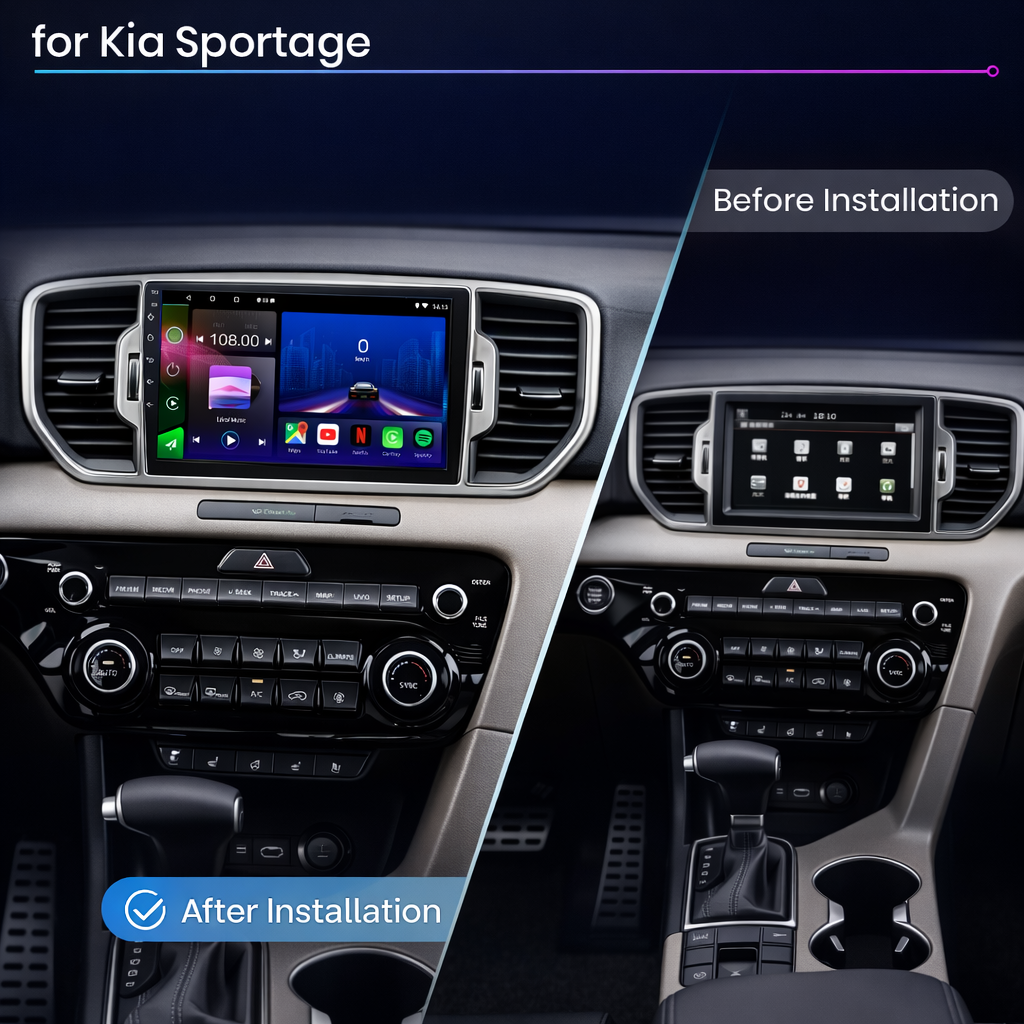 Kia Sportage 2015-2020 Android 15 Car Stereo Head Unit | CarPlay & Android Auto