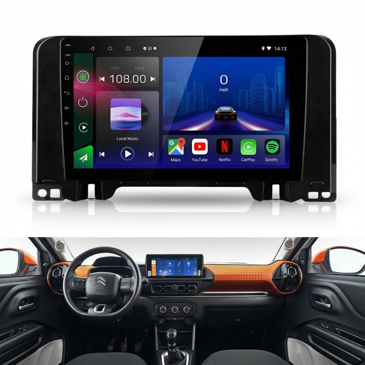 Citroen C3 C3 Aircross 2022-Present Android 15 Car Stereo Head Unit | CarPlay & Android Auto