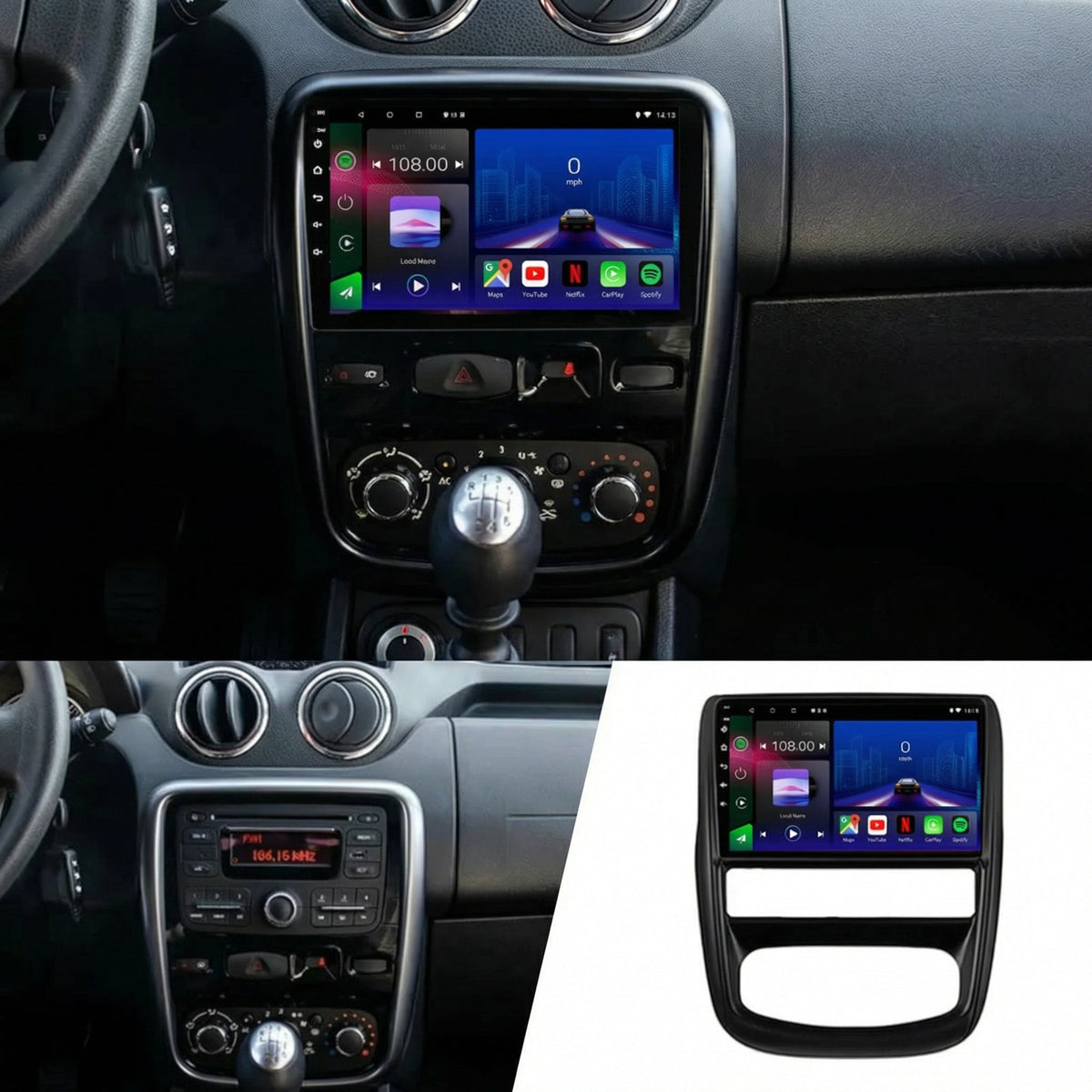 Dacia Duster 2010-2015 Android 15 Car Stereo Head Unit | CarPlay & Android Auto
