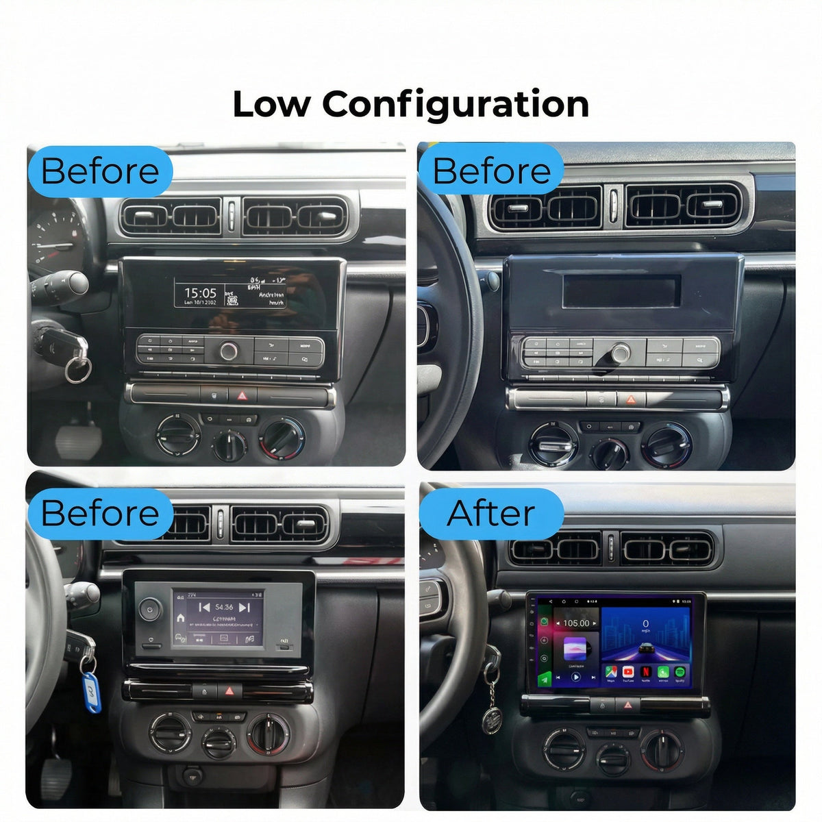 Citroen C3 & C3 Aircross  2017-2023 Android 15 Car Stereo Head Unit | CarPlay & Android Auto