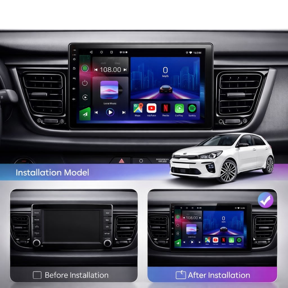 Kia Rio 2017-2023 Android 15 Car Stereo Head Unit | CarPlay Android Auto