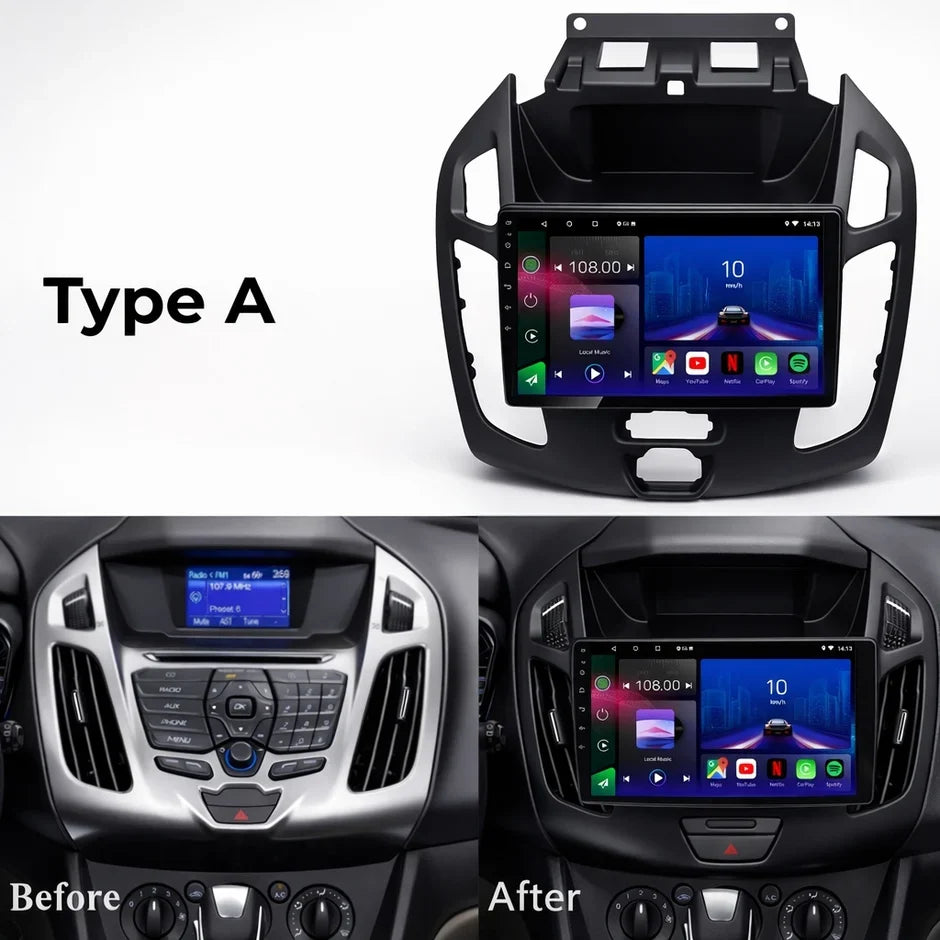 Ford Transit Connect Android 15 Apple CarPlay & Android Auto Head Unit (2013–2019)